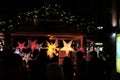 Paper lamps at the Christmas market