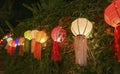 Paper lanterns in Yee-peng festival Royalty Free Stock Photo