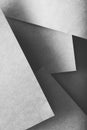 Paper layers abstract geometric background grey Royalty Free Stock Photo