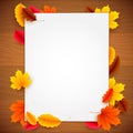 Paper List on Autumn Background