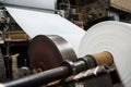 The paper machine in the factory Royalty Free Stock Photo