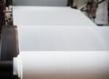 The paper machine in the factory are making paper Royalty Free Stock Photo