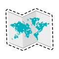 paper map icon image Royalty Free Stock Photo