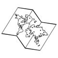 paper map icon image Royalty Free Stock Photo