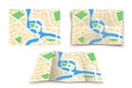 Paper maps set