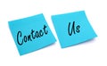 Paper note contact us