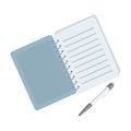 Paper notebook detective. Notepad to record readings, to solve the crime.Detective single icon in cartoon style rater