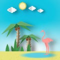 Summer Tropical Applique Scene