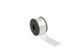 Paper packaging tape on a white background. Gift wrapping. Making bows, flowers for gifts from paper ribbons, colored ribbons in Royalty Free Stock Photo