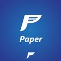 Paper Page vector P letter based