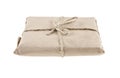 Paper parcel isolated on white background Royalty Free Stock Photo