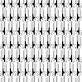 Paper People pattern seamless. Cut out people background. Concept illustration paper crowd Royalty Free Stock Photo