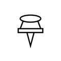 Paper Pin Icon Design Vector Template Royalty Free Stock Photo