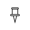 Paper Pin Icon Design Vector Template Royalty Free Stock Photo