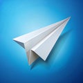 Paper plane on background Royalty Free Stock Photo