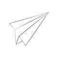 Paper plane draw