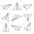 Paper plane outline