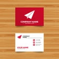 Paper Plane sign. Airplane symbol. Travel icon. Royalty Free Stock Photo