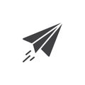 Paper plane vector icon