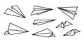 Paper plane Vector icon logo illustration cartoon Royalty Free Stock Photo