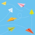 Paper planes Royalty Free Stock Photo