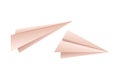 Paper planes isolated icon