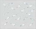 Paper planes pattern