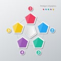 Paper polygon infographics