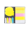 Paper Post it on the white background. Royalty Free Stock Photo