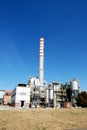 Paper and pulp mill - Cogeneration power plants Royalty Free Stock Photo