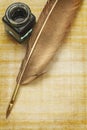 Paper And Quill Royalty Free Stock Photo