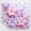 Paper quilling flower design