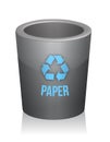 Paper recycle trashcan