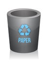 Paper recycle trashcan Royalty Free Stock Photo