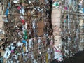 Paper recycled in bale Royalty Free Stock Photo