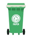 paper recycling bin Royalty Free Stock Photo