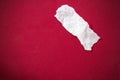 Paper on a red cloth Royalty Free Stock Photo