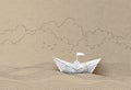 Paper sailing boat