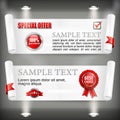 Paper scroll with award sign Royalty Free Stock Photo