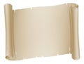Paper Scroll Banner Parchment Background Royalty Free Stock Photo