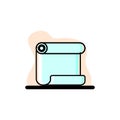 Paper Scroll Conceptual Vector Illustration Icon Design Royalty Free Stock Photo