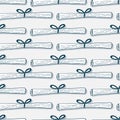 Paper scroll seamless pattern. Vintage vector background. Letter scroll pattern for web design. Simple backdrop Royalty Free Stock Photo