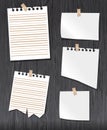 Paper set vector Royalty Free Stock Photo