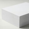 Paper sheets is neatly arranged showcasing a clean smooth texture Royalty Free Stock Photo