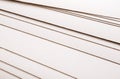 Paper sheets stack close up, abstract background Royalty Free Stock Photo
