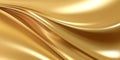 Paper wave shiny satin gold textured background Royalty Free Stock Photo