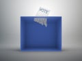 Paper shredder ballot box Royalty Free Stock Photo