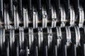 Paper shredder blades Royalty Free Stock Photo