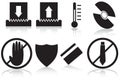 Paper Shredder Icons - Black and White