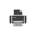 Paper Shredder Machine vector icon Royalty Free Stock Photo